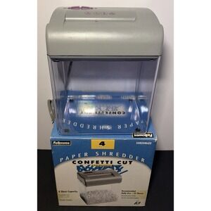 Fellowes ShredMate Mini Paper Card Mail Shredder Documents Model CRC 37788 Gray